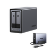 2 Bay NAS & UPS Power Supply – 76TB Storage with Backup Power