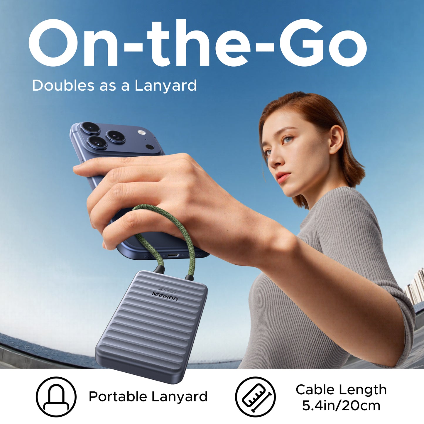 UGREEN NeoDrive Go D710 40Gbps Portable SSD (1TB)