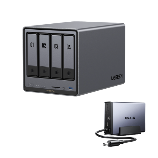 UGREEN 4 bay NAS & UPS – 136TB Storage & Data Protection