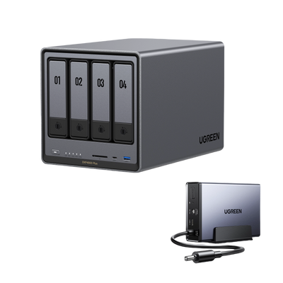UGREEN 4 bay NAS & UPS – 136TB Storage & Data Protection