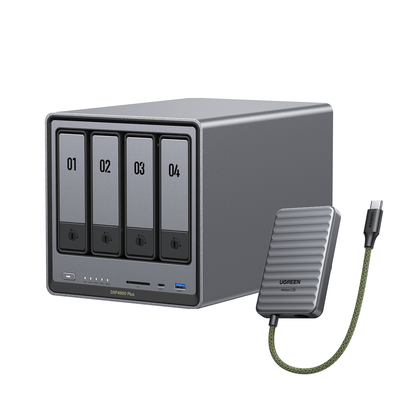 DXP4800 Plus + + 1TB 40Gbps Portable SSD (Ships on Mar. 30)