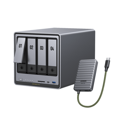 DXP4800 Pro + 1TB 40Gbps Portable SSD (Ships on Mar. 30)