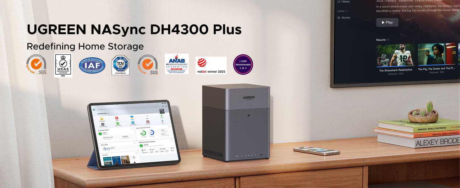 UGREEN NAS Storage 120TB – AI Organization for Family Memories