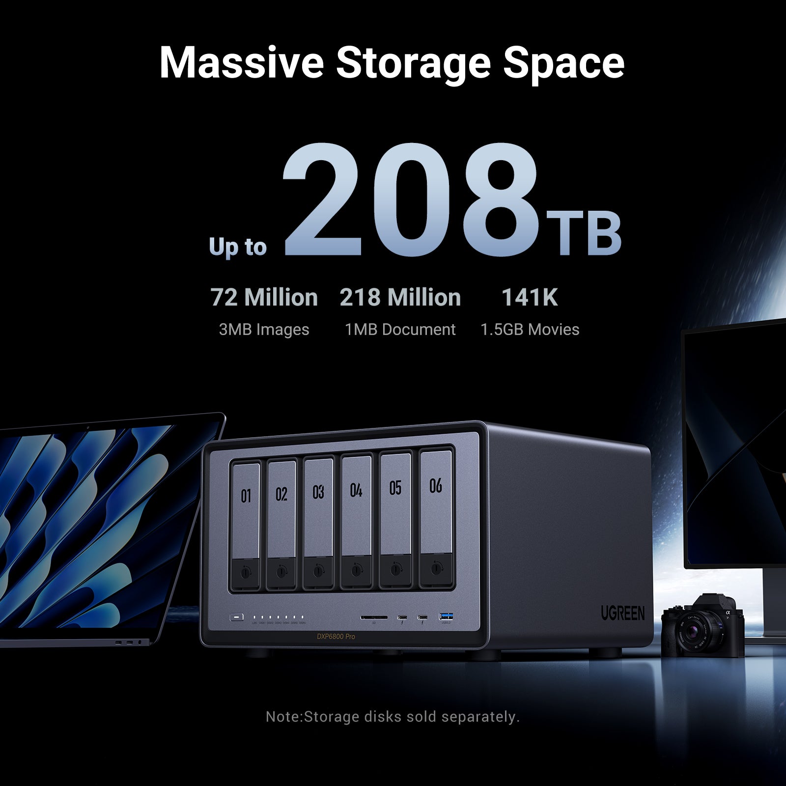 UGREEN 6-Bay NAS Server | 196TB Storage & 10GbE Ports – UGREEN NAS EU UGREEN 6-Bay NAS Server | 196TB Storage & 10GbE Ports – UGREEN NAS EU
