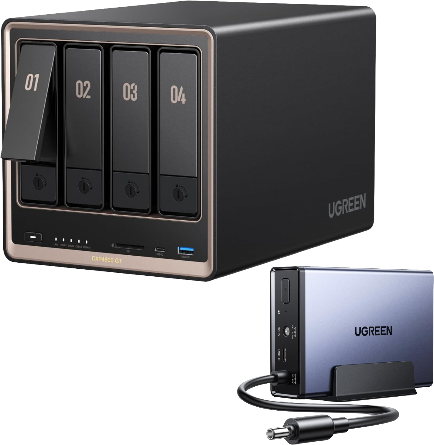 DXP4800 GT + 120W DC UPS