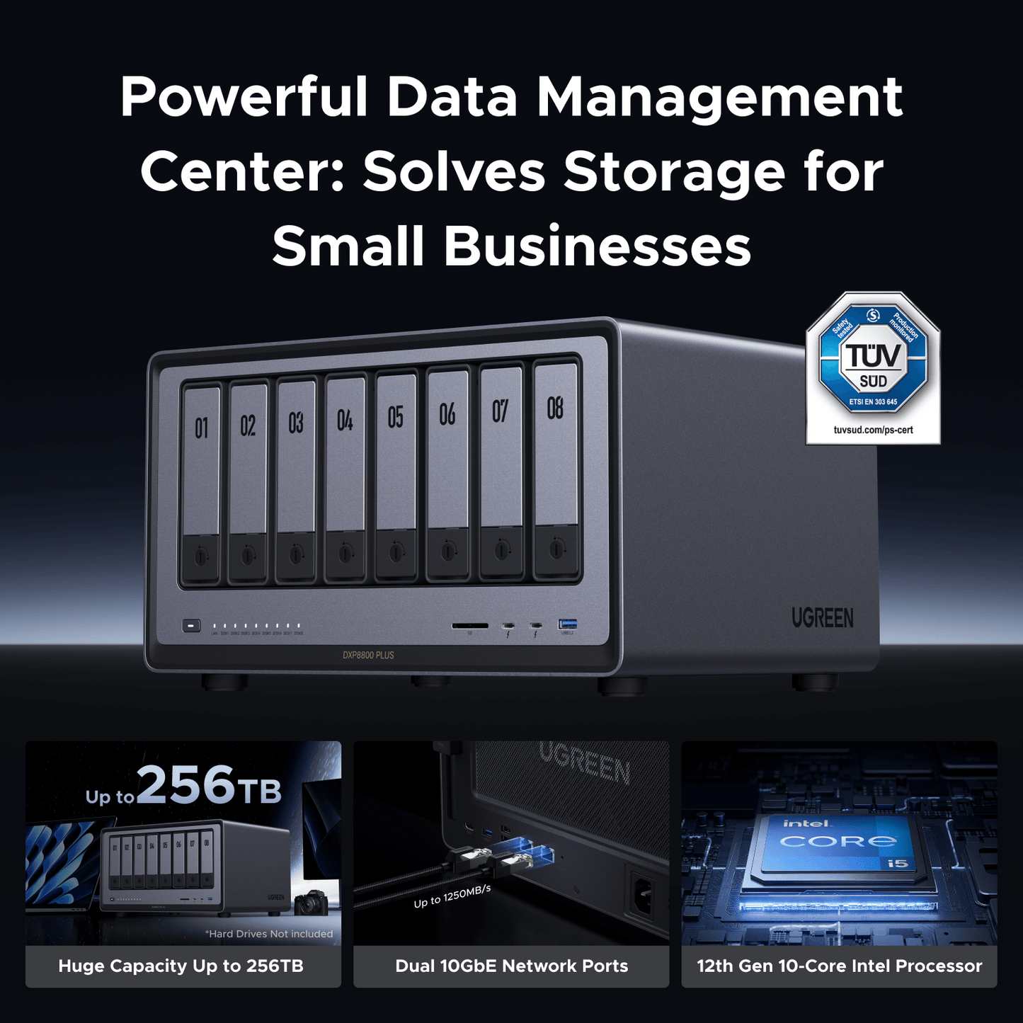 ugreen nasync 2800 + nas用HDD 8TB 2 bay NAS Storage for Home | 14-day worry-free trial